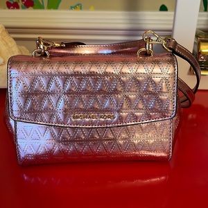Micheal Kors Purse Metallic Pink